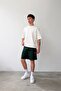 Flaw Embroidered Elastic Waist Shorts - 5