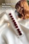 Red Heart Shaped Hair Accessory Hair Clip Pack of 10 - 2