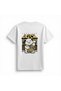 Women's Lucky Cat Printed T-Shirt with Push Your Luck Text Asian Culture Themed Relaxed Fit Casual Modern - 2