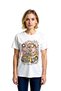 Women's Funny Pig Driver Printed Short Sleeve T-Shirt with Glasses Car Themed Fun Design Casual