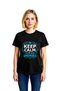 Women's Nursing Profession Themed Printed T-Shirt Retro Graphic Design Relaxed Fit Casual Modern Stylish
