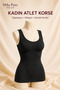 Slim Lift Women's Athlete Corset Chest Belly Waist Gathering Seamless Shaping Corset - 2