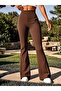 Women's High Waist Wide Leg Diver Pants with Pockets - 3