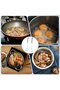 Spider sieve 8-piece set, stainless steel, suitable for pasta and meatballs, silver. - 5