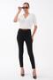 Women's High Waist Narrow Leg Gabardine Trousers 265108 - - 2