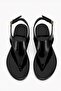 Isabel Women's Patent Leather Flip-Flop Sandals with Ankle Buckle and Comfortable Sole - 3