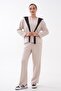 Women's Shawl Look Detailed Sweat Pants Modal Set 265193 - - 5