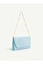 Women's Hand and Shoulder Bag with Side Magnet Detail and Chain Strap Cover - Stylish Clutch Portfolio - 2