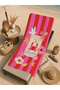 Tropical Crab and Floral Pattern 70X150 Beach Towel - Digital Printed Fade-Resistant Bath Towel - 4