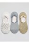 3 Pairs of Patterned Women's Ballerina Socks