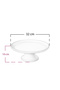 Gray Striped Ceramic Presentation Set |   Cake Pan, Layered Cookie Tray and Serving Plate Gold - Feray Home - 7