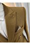 Men's Camel Slim Fit Double-Breasted Blazer Jacket - 3