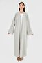 Pearl Linen Abaya