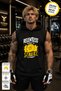 Black Better Printed Standard Fit Hooded Sports Athlete Cotton Fabric Sleeveless Men's Athlete Tshirt