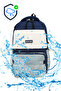 Luxury Unisex Multi-Compartment Water-Resistant Fabric Middle School High School School and Laptop Backpack / 641 - 8