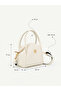 Parma Women's Hand and Shoulder Bag with Zipper Detail and Adjustable Strap - 4
