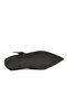 Black Knitted Breathable Pointed Toe Banded Women's Ballerinas 855214 Z - 5