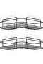 Shower Caddy - 2 Pcs Shower Shelf Organizer, Corner Shower Caddy With Strong Adhesive, Larg