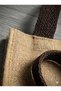 Women's Shoulder Bag - Jute Fabric in Natural Color with Soft Handle and Lining - 2