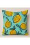 R'Eyla Fiore Di Limone 5 Piece Decorative Set – 4 Throw Pillow Covers 45X45 cm + Runner 50X150 cm - 5