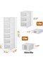 Drop Front Shoe Storage Box, No Assembly Stackable Shoe Organizer Storage Bin with Clear Doo - 2