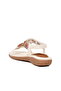 Women's White Padded Sole Stone-Embellished Stylish Ankle Strap Sandals 9639 Z - 4
