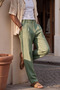 Men's Patterned Knitted Linen Baggy Trousers - 3