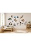 Children's Room Space Themed Wall Sticker Set – Astronaut, Rocket, Planet, and Ufo Wall Decals - 2