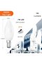 مصابيح LED على شكل شمعة E14 فائقة السطوع بقوة 7 واط، لون أبيض 6500 كلفن، موفرة للطاقة، 220-240 فولت غير قابلة للخفت - 2