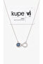 Infinity and Evil Eye Figured Zircon Stone Stainless Steel Women's Necklace - 4