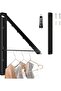 Clothes Drying Rack Wall Mounted,Retractable & Foldable Clothes Hanger for Laundry Room Organization