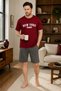 Men's Two-Piece Set 100% Cotton, Summer, Gym, Athlete, Football, Fitness, Jogging, Home Wear Anti-Sweat - 4