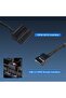 موزع USB داخلي، موزع بيانات، سهل التركيب مع سلك طاقة ومشبك قفل 3M، مزود بـ 4 منافذ USB مدمجة - 3