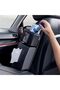 Car Tissue Holder, Black PU Leather Car Tissue Box with Storage Compartment, Universal Car Na - 5
