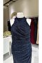Halter yaka pullu abiye - 2