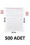 500 Pieces 35X50+5 cm Transparent Nylon Bag with Polyethylene Tape 35X55 cm Adhesive Flat Pe Bag