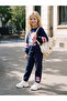 Lcw Kids Navy Blue Stitch and Angel Printed Girls' Set - 2