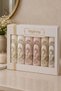 Pearl Laced Embroidered Gift Dowry Box for Bride and Groom, Boxed 100% Cotton Bath Towel Set 50X90 Size 6 Pieces - 2