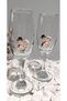 2Pcssoft Drink Glass Set with Bride and Groom Figures for Office Home Office Gift - 3