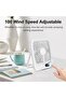 USB Table Fan, Portable Fan, 100 Speed Wind Powerful with Variable Speed Knob, 180° Tilt Adjustable, - 3