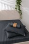 Striped Satin Bed Sheet Set Elastic Soft & Shiny Single/Double/King Size 30 cm Height - 3