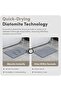 Stone Bath Mat, Fast-Drying Memory Foam Bath Mat Non Slip, Super Absorbent Diatomite Stone B - 4