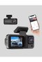 3-Camera Vehicle Dvr 1080P Front + Hd Rear + Interior Camera Loop Recording 2'' Screen - 2