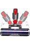Soft roller head replacement for Dyson V7 V8 V10 V11 V15 Animal Cyclone Absolute Fluffy Motorhead Hardwood Floor Vacuum Cleaner Attachment (with 4 - 4