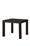 Side table, black-brown, 55x55 cm