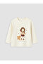 Esvab • Modern & Distinctive Zero Roba Collar Printed Girls' T-Shirt - 2
