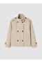 Esvab • Modern & Distinctive Stand Collar Double-Breasted Women's Trench Coat