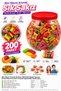 Mini Fruit Flavored Chewing Gum 200 Packs Large Jar Mixed Fruit Soft Chewable - 2