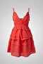 Narçiçeği Double-Breasted Collar Flared Skirt Adjustable Strap Cotton Woven Top and Bottom Set 60-43 50-65 - 2