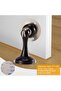 Magnetic doorstops 2pc black chrome heavy-duty interior. - 5